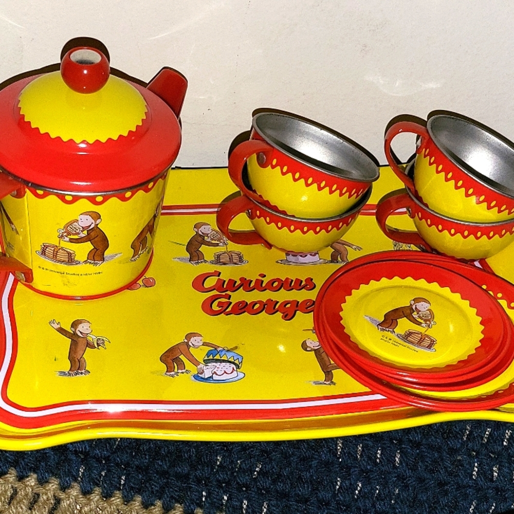 Curious George Tin Tea Set